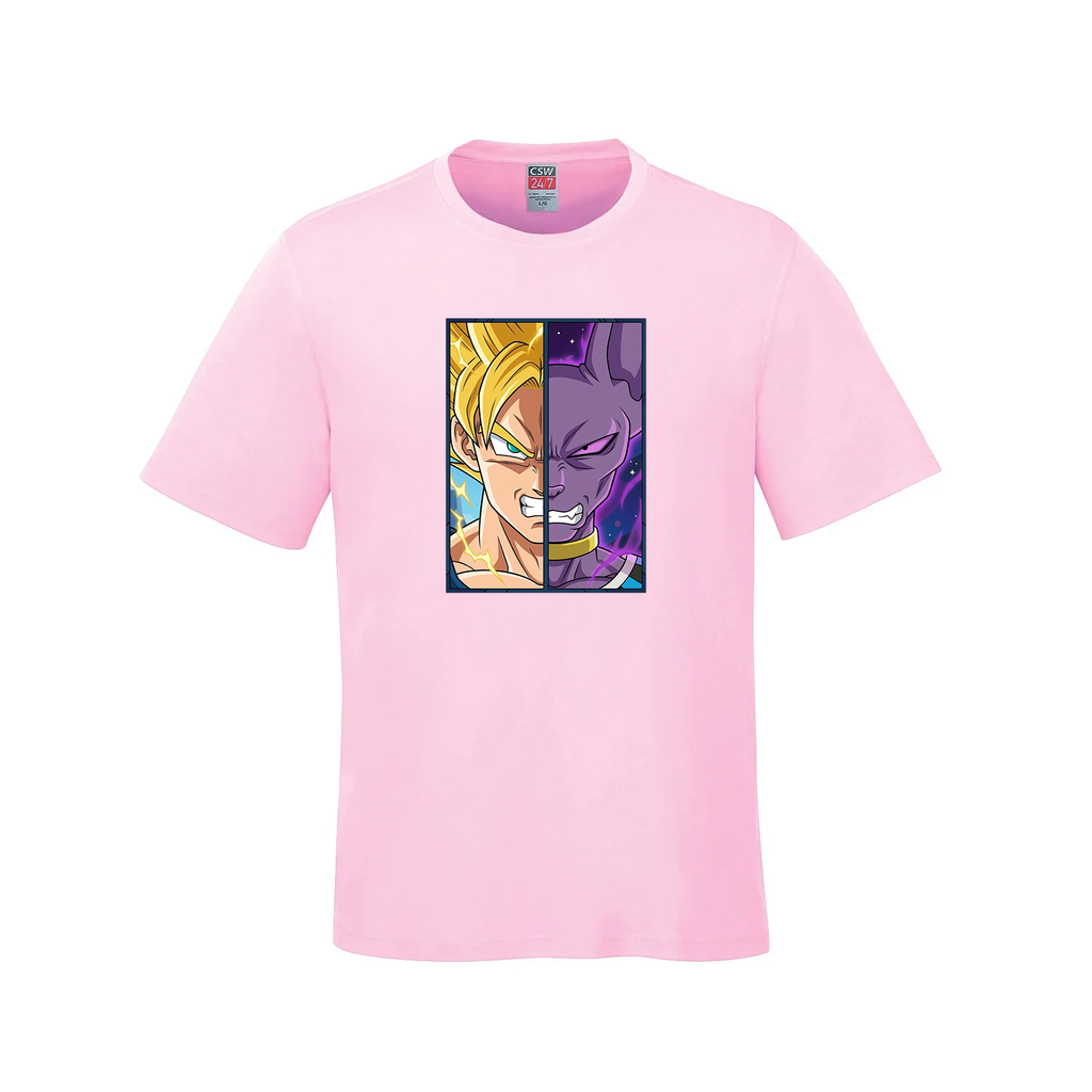 Clash of Gods Split-Face Youth Graphic T-Shirt