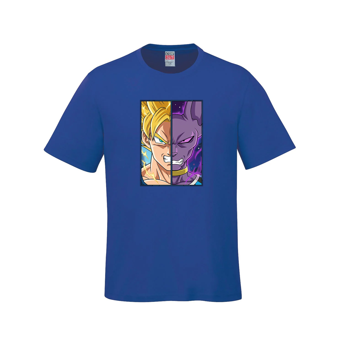 Clash of Gods Split-Face Youth Graphic T-Shirt