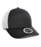 INIVI IV162, Tenfour 2 Panel Trucker Cap, Black/White