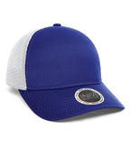INIVI IV162, Tenfour 2 Panel Trucker Cap, Royal/White