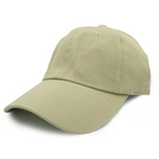 NISSI CAPS GN-1004, Washed Cotton Dad Cap, Khaki
