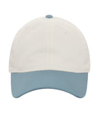 KOI KOI1830, Two Tone Unstructured Snapback Cap, Natural/Blue Mist
