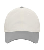 KOI KOI1830, Two Tone Unstructured Snapback Cap, Natural/Grey