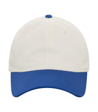 KOI KOI1830, Two Tone Unstructured Snapback Cap, Natural/Lapis Blue