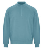 KOI KOI2058, Element Cvc French Terry 1/4 Zip, Blue Agave