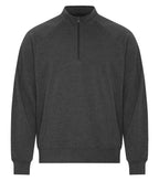 KOI KOI2058, Element Cvc French Terry 1/4 Zip, Charcoal Heather Grey*