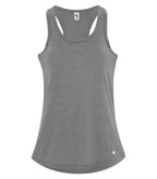 KOI KOI8035L, Triblend Racerback Ladies' Tank, Grey Triblend