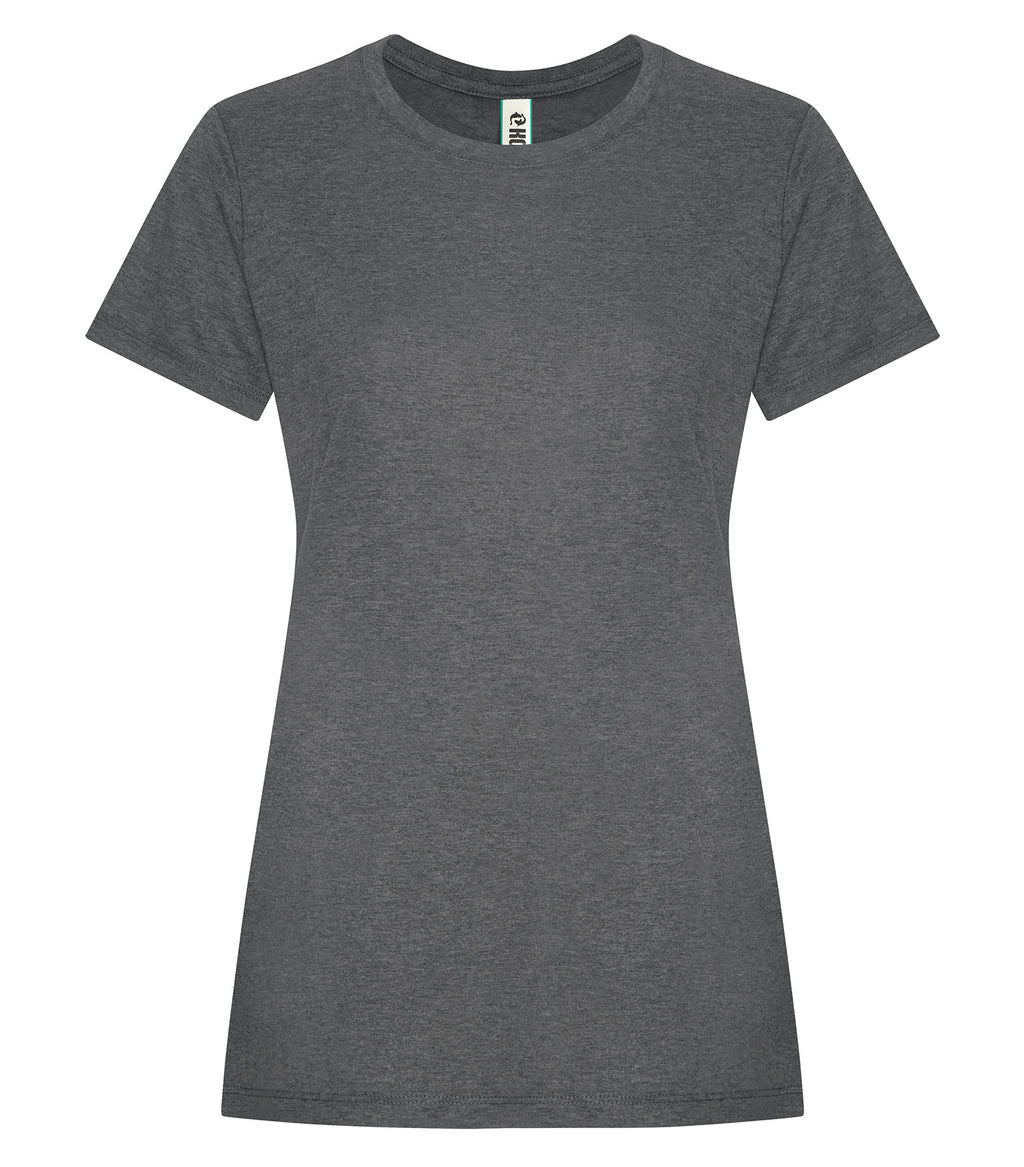 KOI KOI8050L, Element Triblend Ladies' Tee, Grey Frost