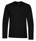 KOI KOI8075, Element Ring Spun Cotton Long Sleeve Tee, Onyx