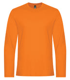 KOI KOI8075, Element Ring Spun Cotton Long Sleeve Tee, Orange Burst