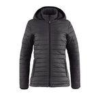 Muskoka Trail L00901, - Canyon - Ladies Puffy Jacket W/ Detachable Hood, Charcoal