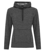 ATC L2033, Dynamic Heather Fleece Ladies' Hoodie, Charcoal Dynamic