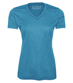 ATC L3517, Pro Team Heather Proformance V-neck Ladies' Tee, Blue Wake Heather