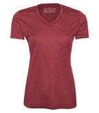 ATC L3517, Pro Team Heather Proformance V-neck Ladies' Tee, Cardinal Heather