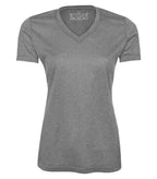 ATC L3517, Pro Team Heather Proformance V-neck Ladies' Tee, Charcoal Heather