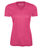 ATC L3517, Pro Team Heather Proformance V-neck Ladies' Tee, Raspberry Heather