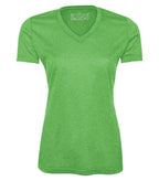 ATC L3517, Pro Team Heather Proformance V-neck Ladies' Tee, Turf Green Heather