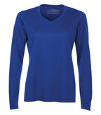 ATC L3520LS, Pro Team Long Sleeve V-neck Ladies' Tee, True Royal