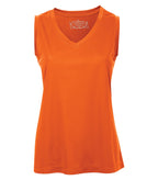 ATC L3527, Pro Team Sleeveless V-neck Ladies' Tee, Deep Orange