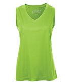 ATC L3527, Pro Team Sleeveless V-neck Ladies' Tee, Lime Shock
