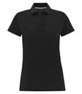 Coal Harbour L4023, Cotton Select Soil Release Ladies' Polo, Black