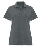 Coal Harbour L4047, Everyday Cvc Ladies’ Polo, Dark Heather Grey