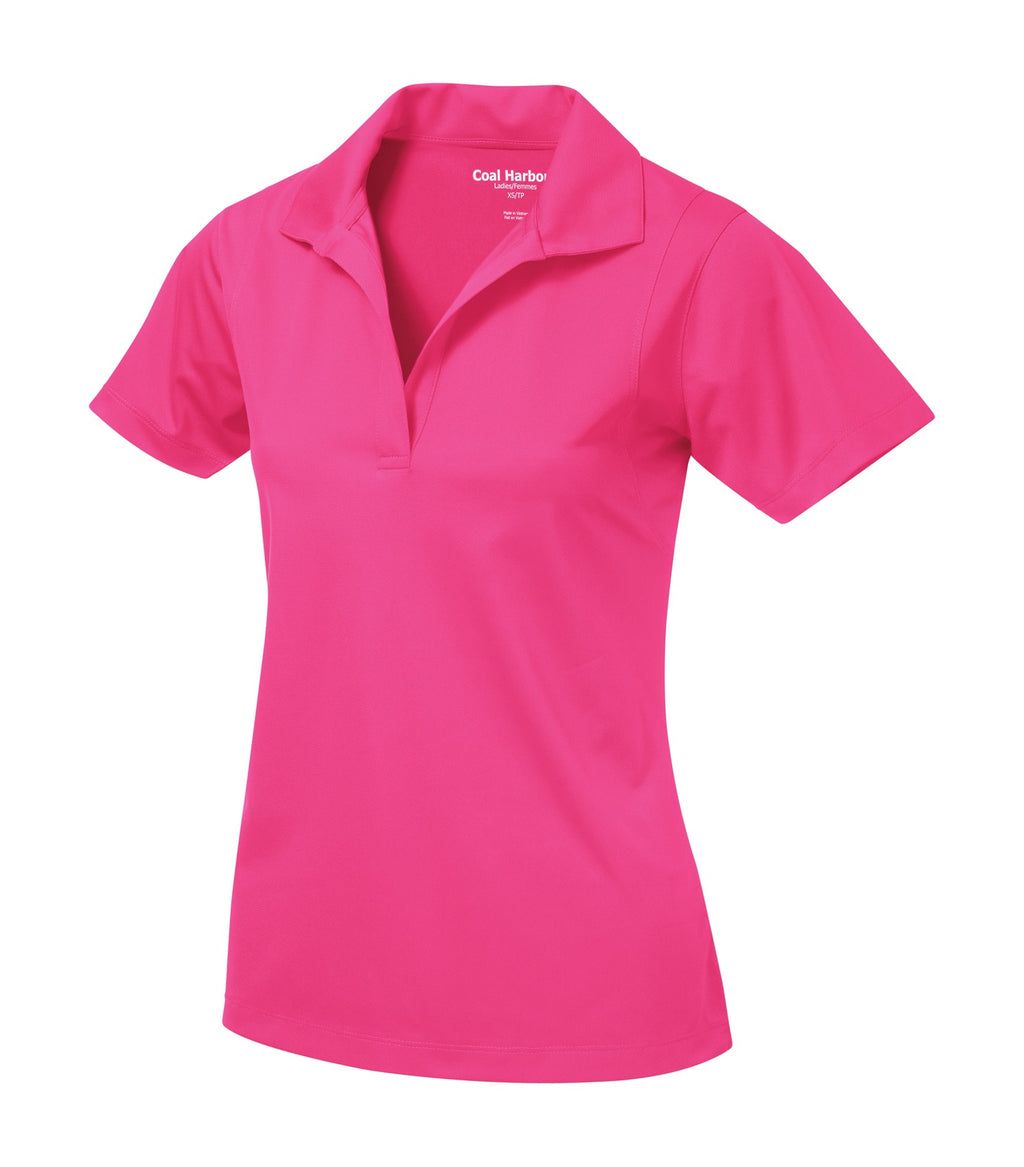 Coal Harbour L445, Snag Resistant Ladies' Polo, Pink Raspberry