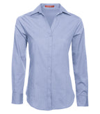 Coal Harbour L6004, Textured Crosshatch Woven Ladies' Shirt, Oxford Blue