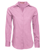 Coal Harbour L6004, Textured Crosshatch Woven Ladies' Shirt, Pink Orchid