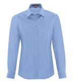 Coal Harbour L6013, Everyday Long Sleeve Woven Ladies' Shirt, Blue Lake