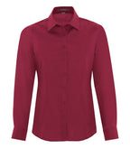 Coal Harbour L6013, Everyday Long Sleeve Woven Ladies' Shirt, Rich Red