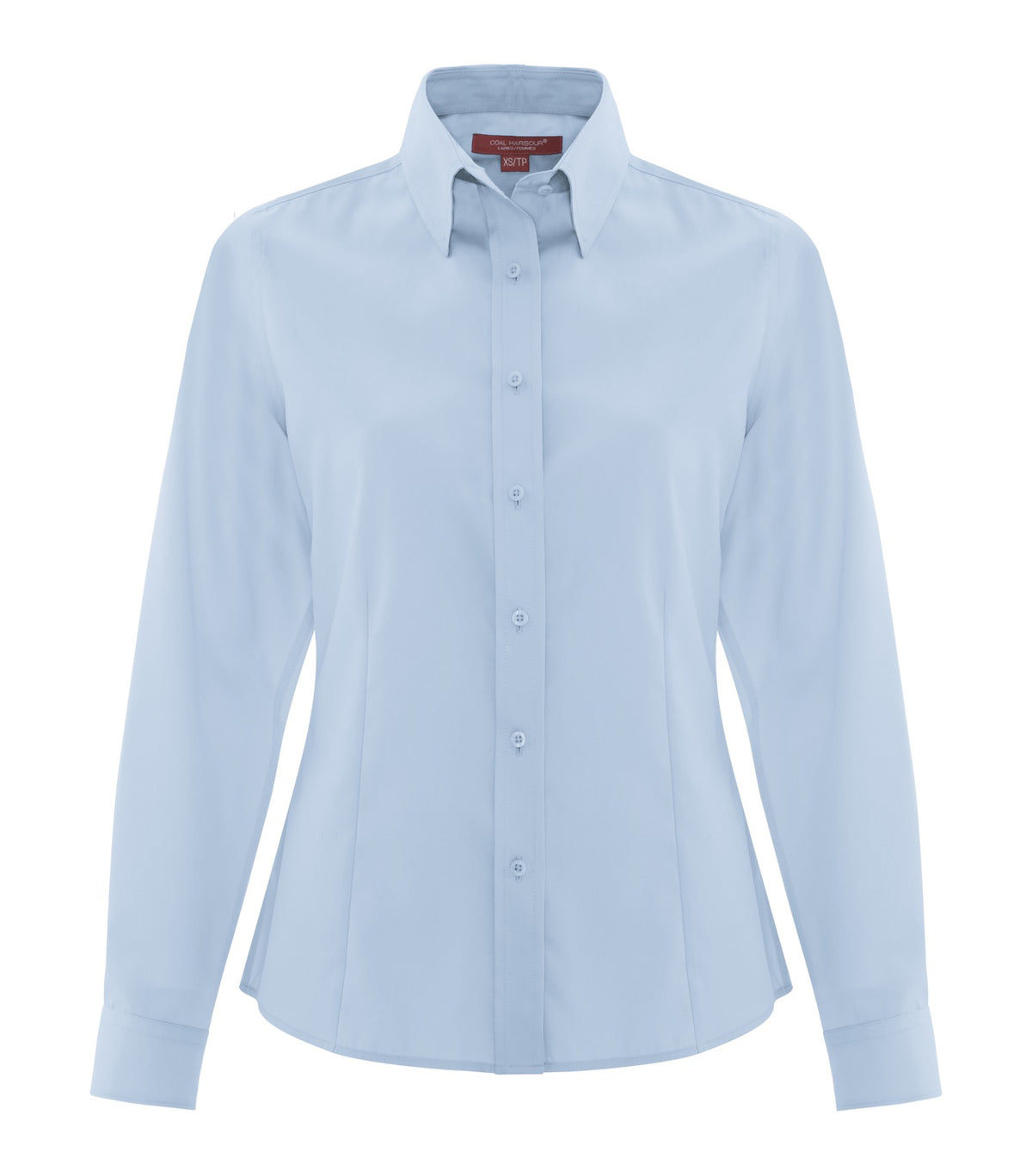 Coal Harbour L6017, Non-iron 100% Cotton Twill Ladies' Shirt, Sky Blue