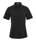 Coal Harbour L6021, Everyday Short Sleeve Woven Ladies' Shirt, Black