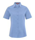 Coal Harbour L6021, Everyday Short Sleeve Woven Ladies' Shirt, Blue Lake
