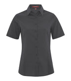 Coal Harbour L6021, Everyday Short Sleeve Woven Ladies' Shirt, Iron Grey