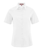 Coal Harbour L6021, Everyday Short Sleeve Woven Ladies' Shirt, White