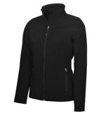 Coal Harbour L7603, Everyday Water Repellent Soft Shell Ladies' Jacket, Black