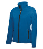 Coal Harbour L7603, Everyday Water Repellent Soft Shell Ladies' Jacket, Imperial Blue