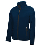 Coal Harbour L7603, Everyday Water Repellent Soft Shell Ladies' Jacket, Midnight Blue