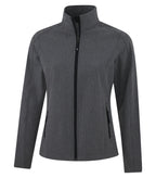 Coal Harbour L7603, Everyday Water Repellent Soft Shell Ladies' Jacket, Pearl Grey Heather*