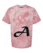 Alphabet A T-Shirt 9 inch calligraphy Black ink, Clay