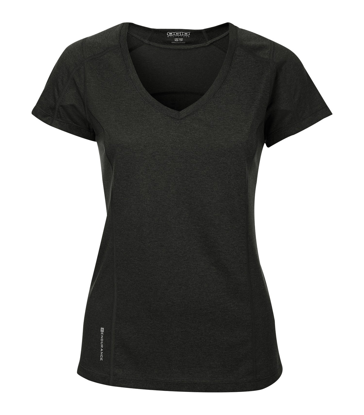 OGIO LOE320, Endurance Pulse Ladies' V-neck, Blacktop