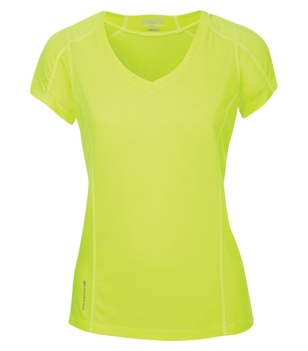 OGIO LOE320, Endurance Pulse Ladies' V-neck, Pace Yellow