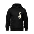 Rebel Hearts District Men's Hoodie — King of Hearts — Black — front