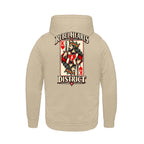 Rebel Hearts District Men's Hoodie — King of Hearts — Ivory — back