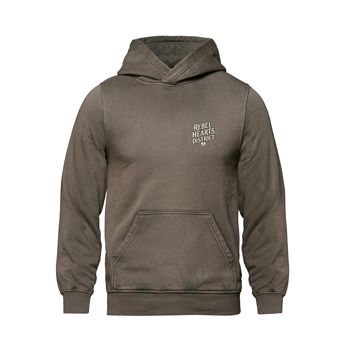 Rebel Hearts District Men's Hoodie — Mushroom — front