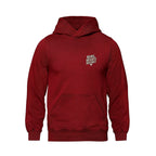 Rebel Hearts District Men's Hoodie — Red — front