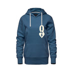 Rebel Hearts District Women's Hoodie — Queen of Hearts — Blue — front