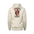 Rebel Hearts District Women's Hoodie — Queen of Hearts — Ivory — back