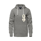 Rebel Hearts District Women's Hoodie — Queen of Hearts — Mid Grey — front